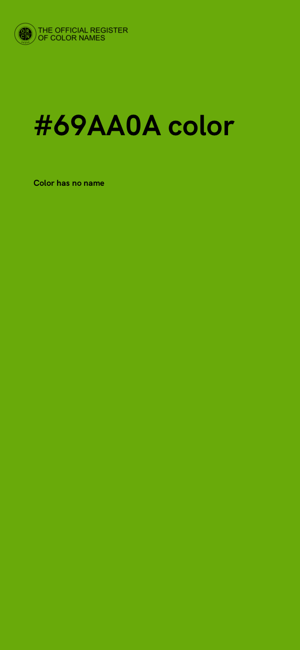#69AA0A color image