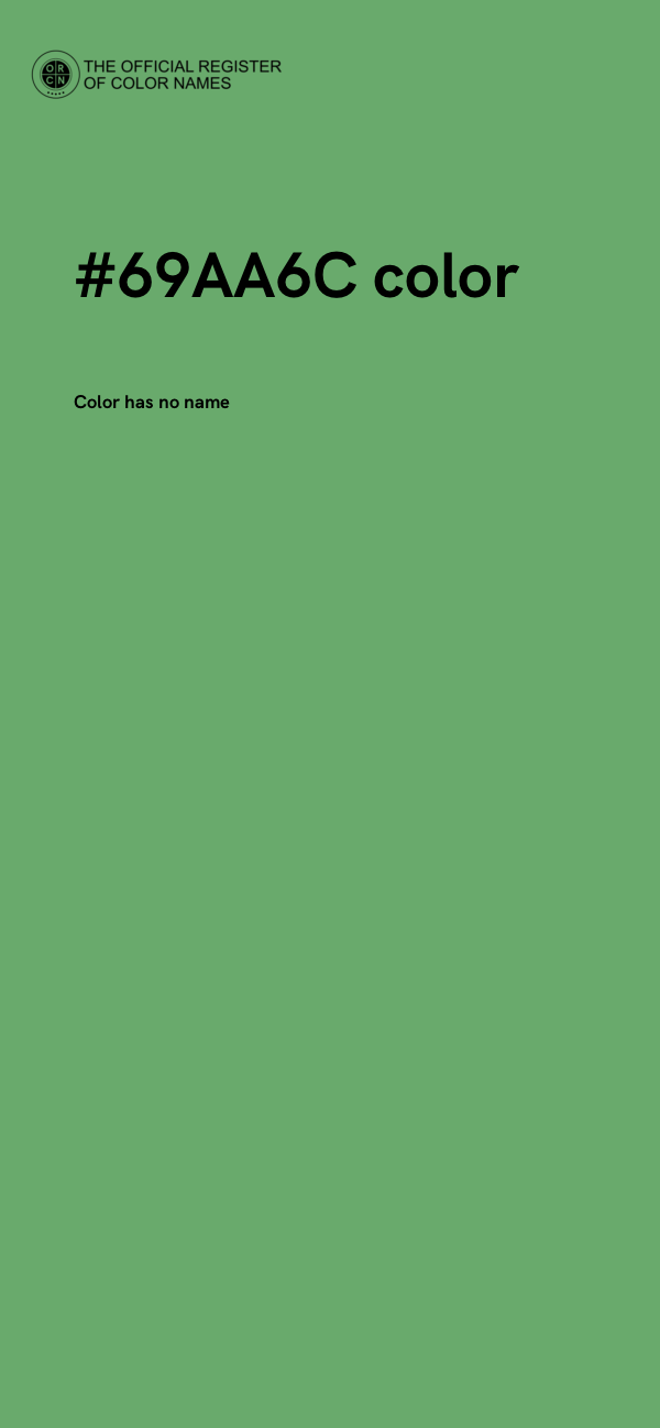 #69AA6C color image