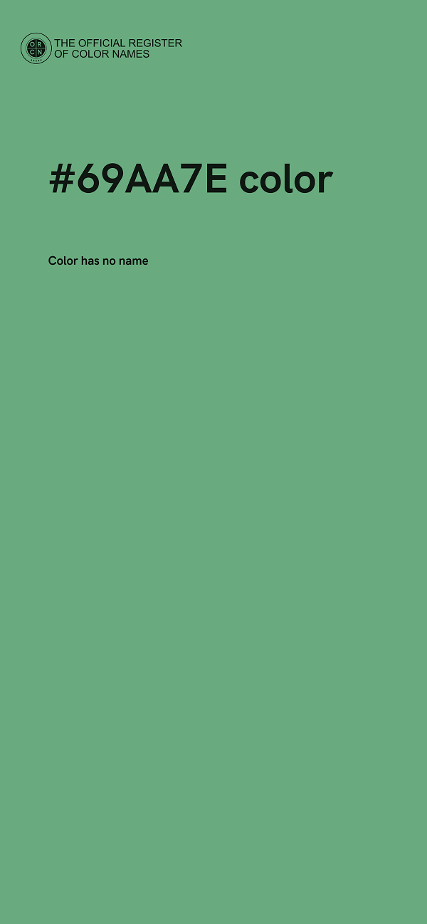 #69AA7E color image