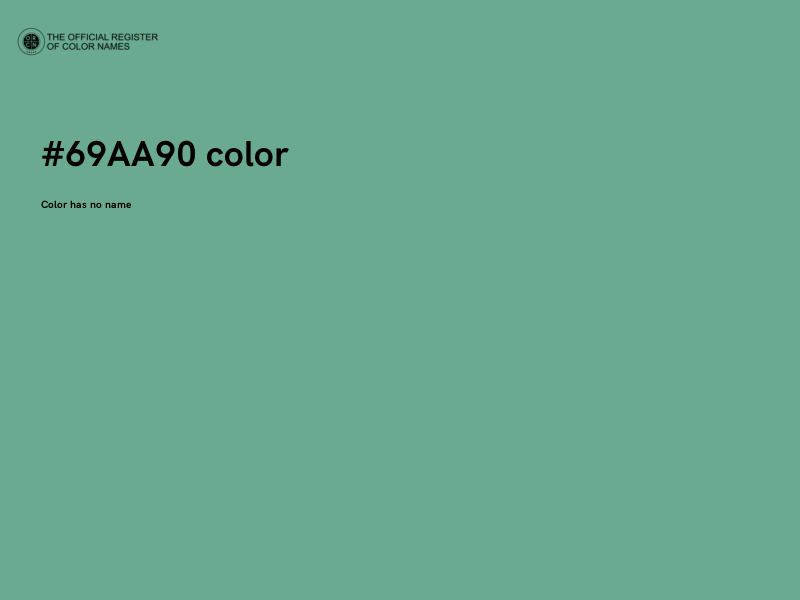 #69AA90 color image