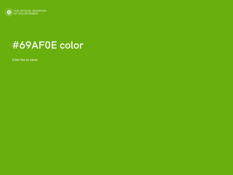 #69AF0E color image