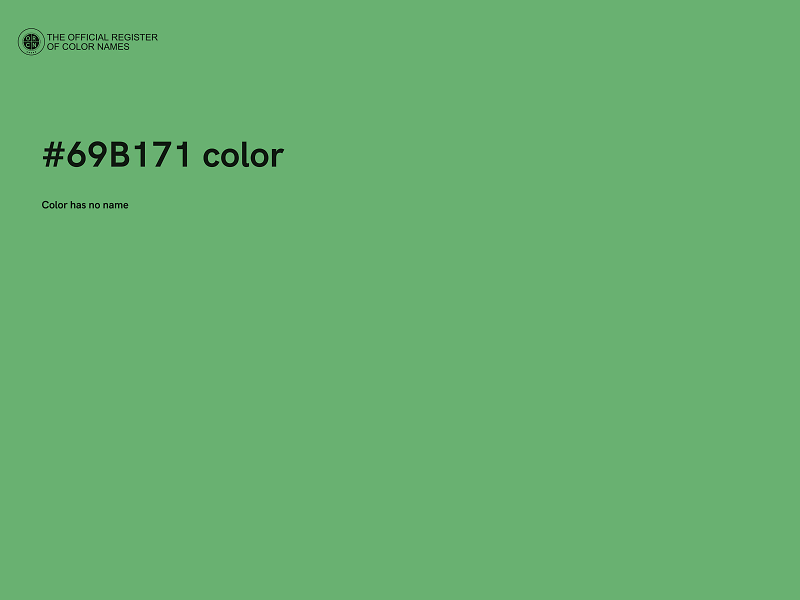 #69B171 color image
