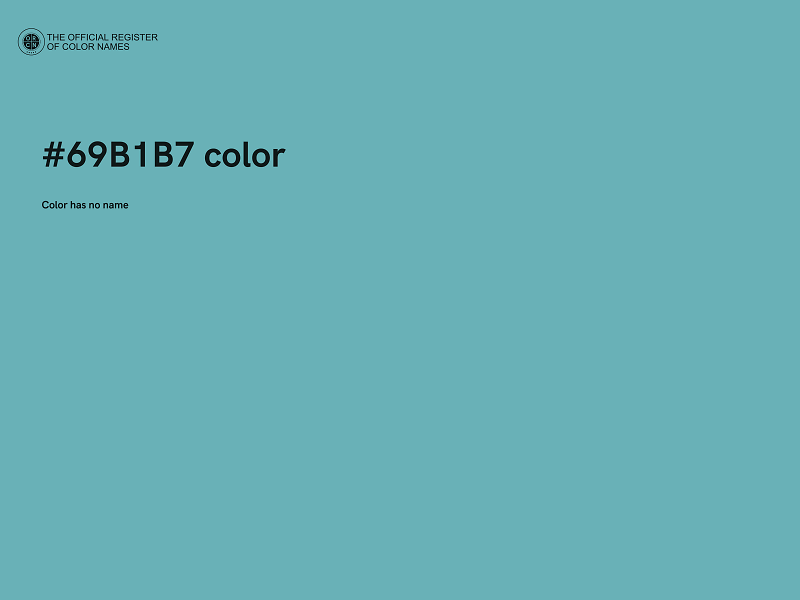 #69B1B7 color image