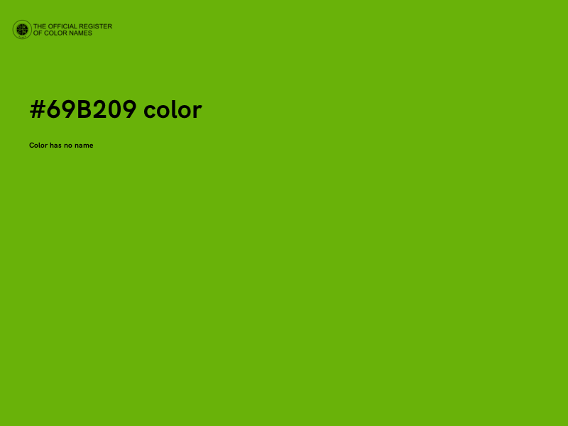 #69B209 color image