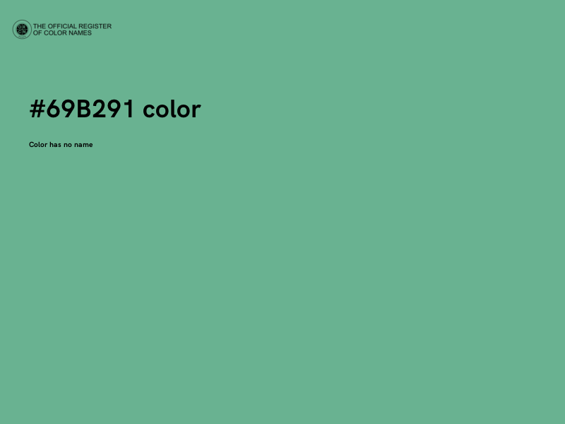 #69B291 color image