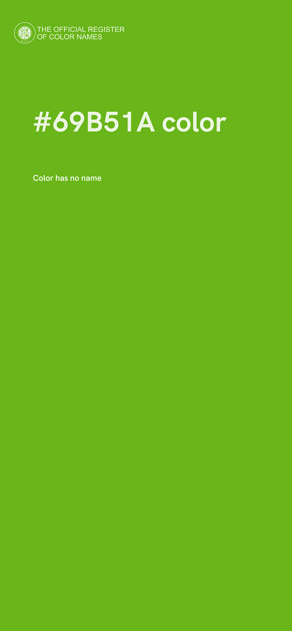 #69B51A color image