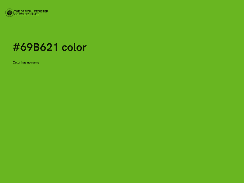 #69B621 color image