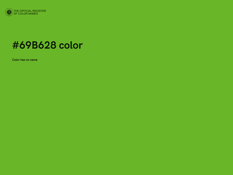 #69B628 color image