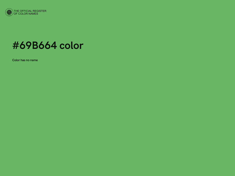 #69B664 color image