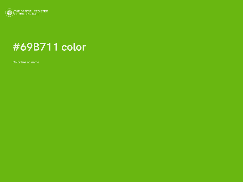 #69B711 color image