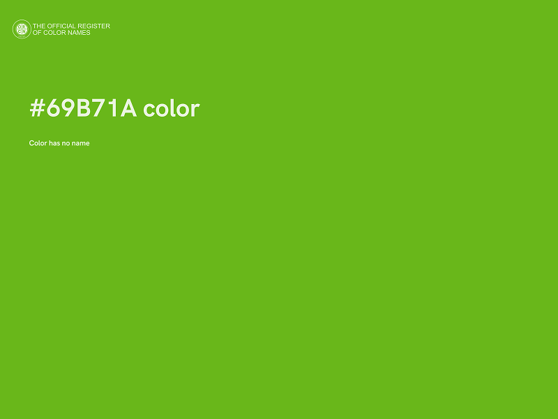 #69B71A color image