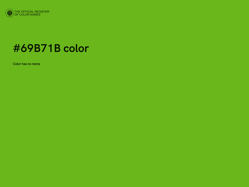 #69B71B color image