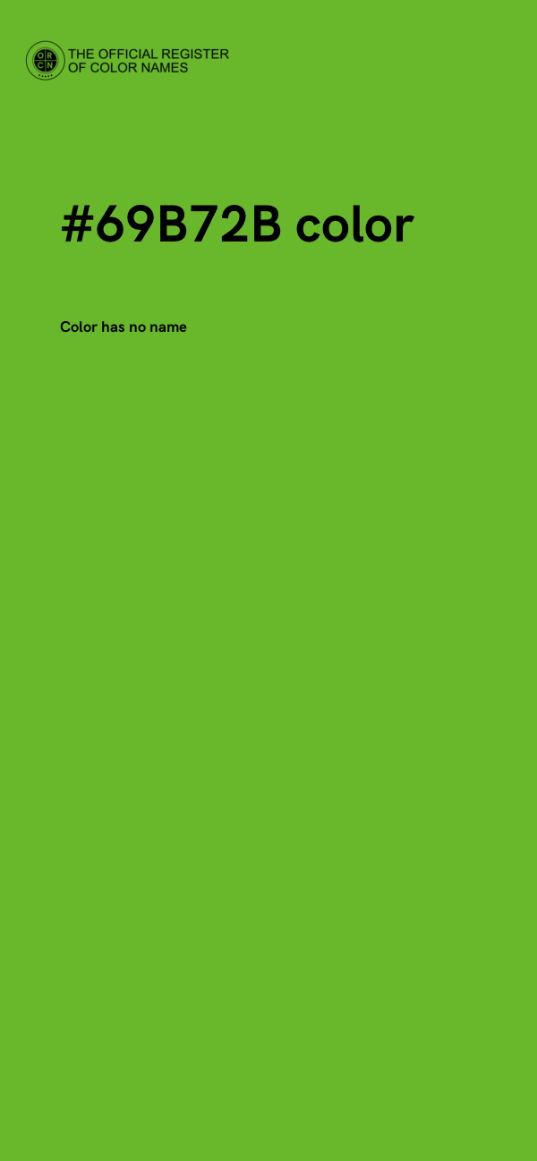 #69B72B color image