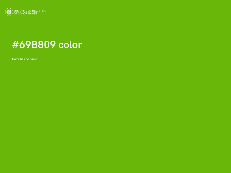 #69B809 color image