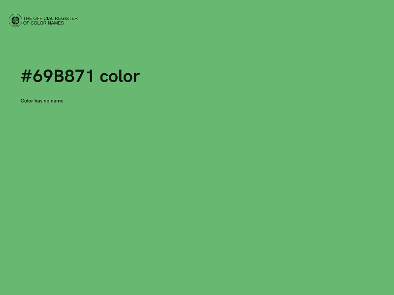 #69B871 color image