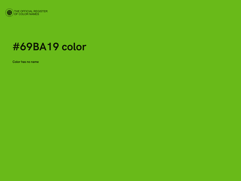 #69BA19 color image