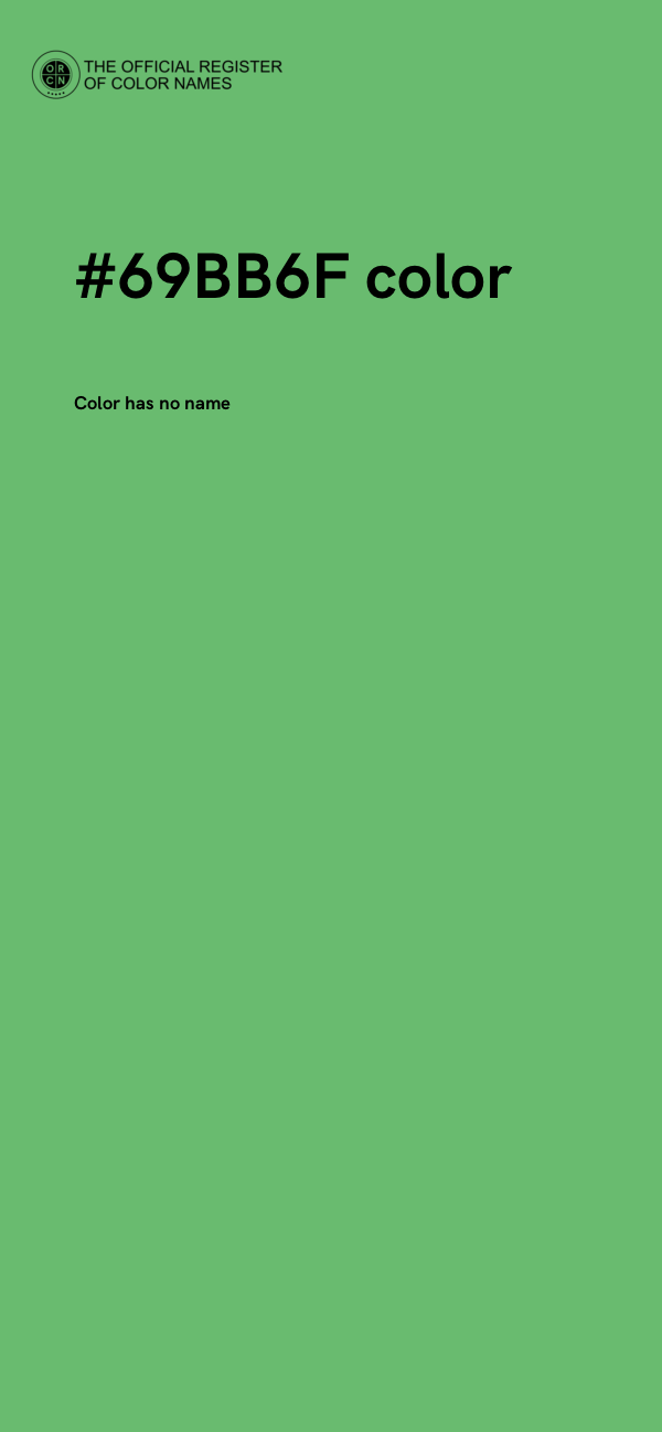 #69BB6F color image