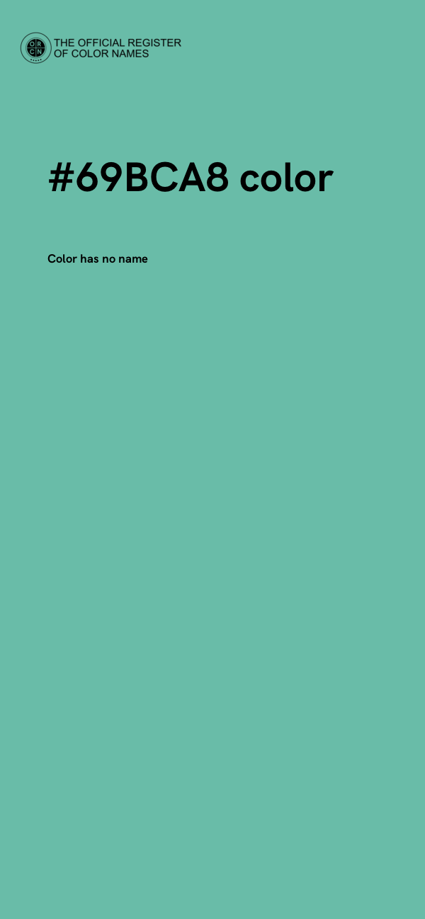 #69BCA8 color image