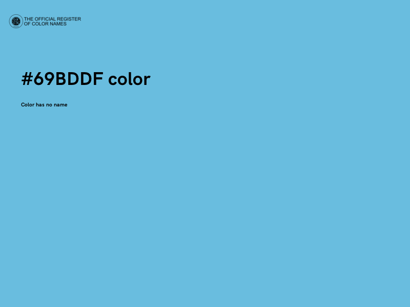 #69BDDF color image