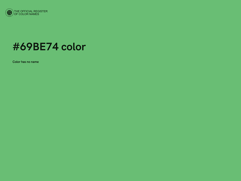 #69BE74 color image