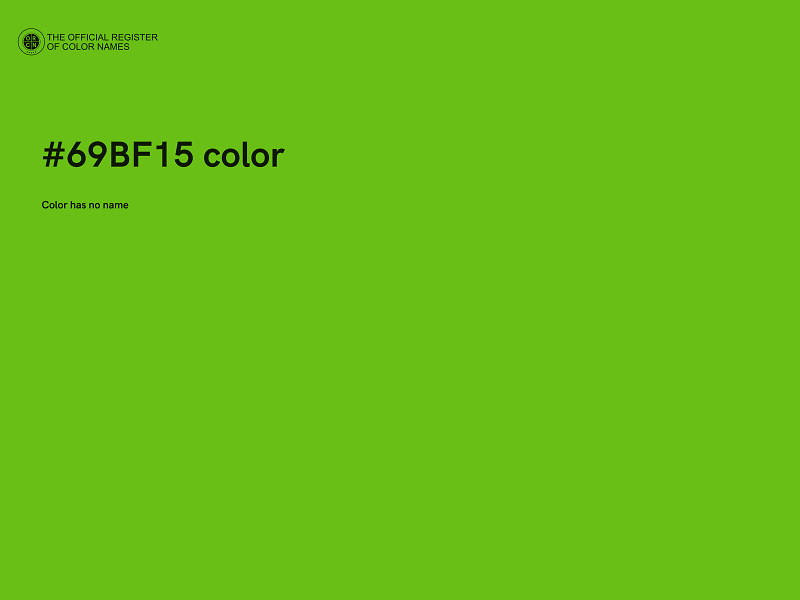 #69BF15 color image