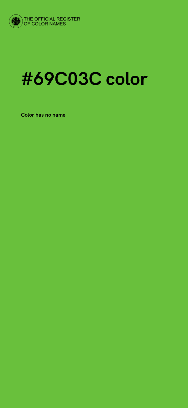 #69C03C color image