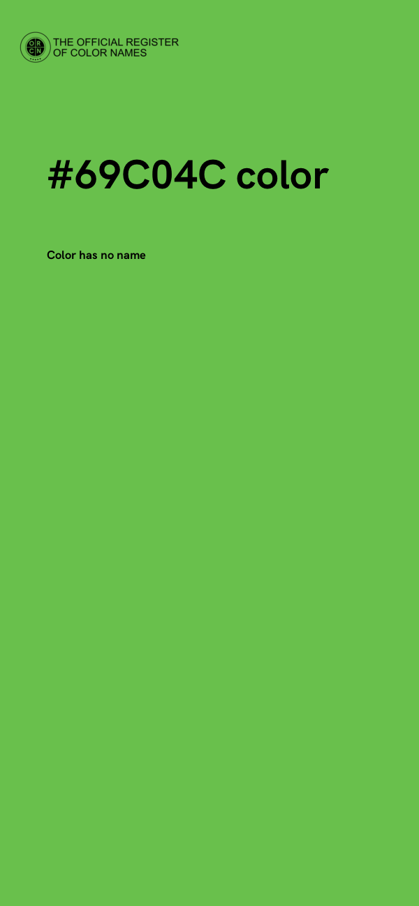 #69C04C color image