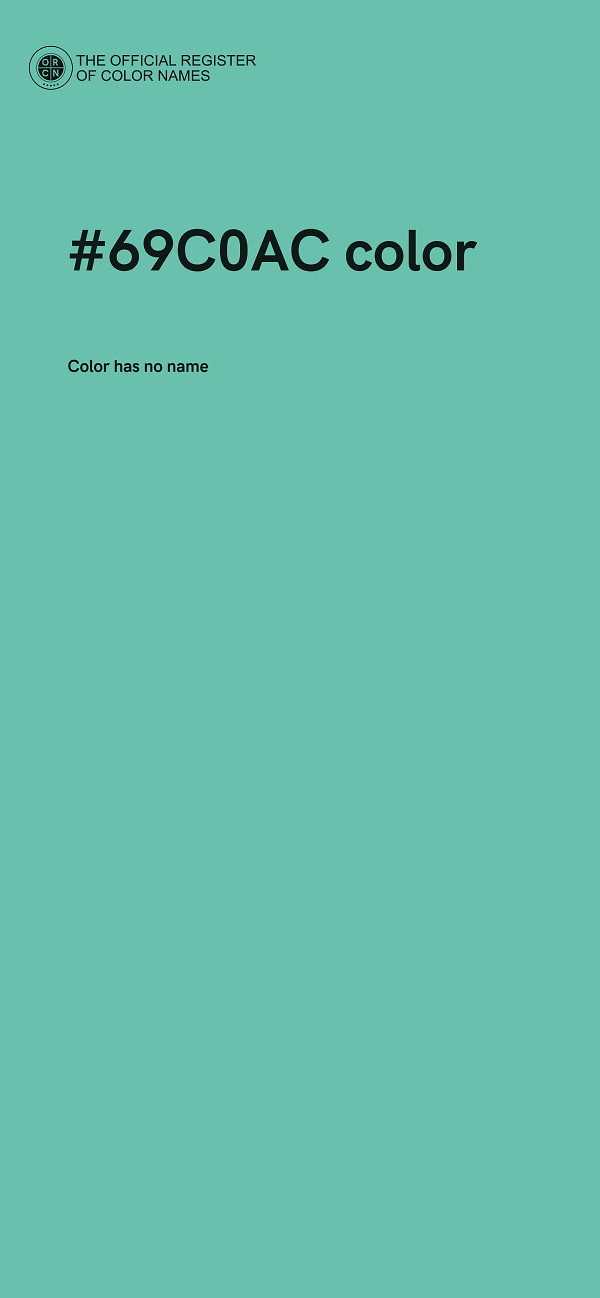 #69C0AC color image