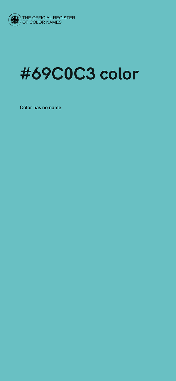 #69C0C3 color image