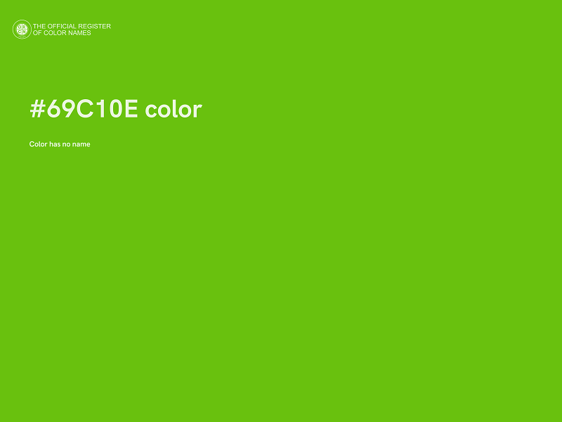 #69C10E color image