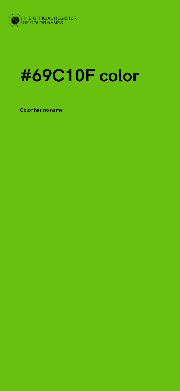#69C10F color image