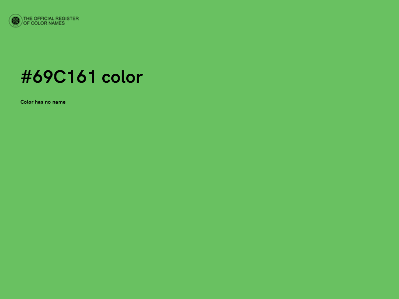 #69C161 color image