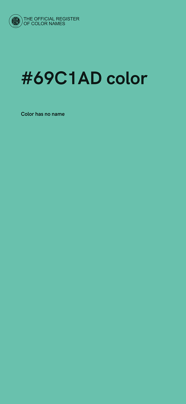 #69C1AD color image