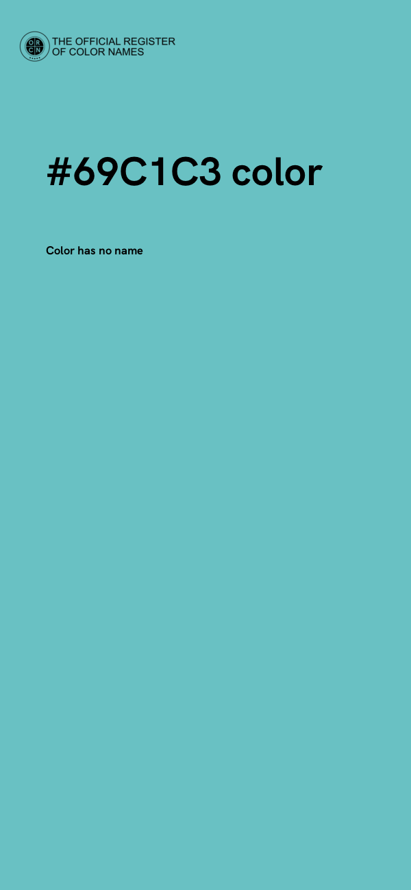 #69C1C3 color image