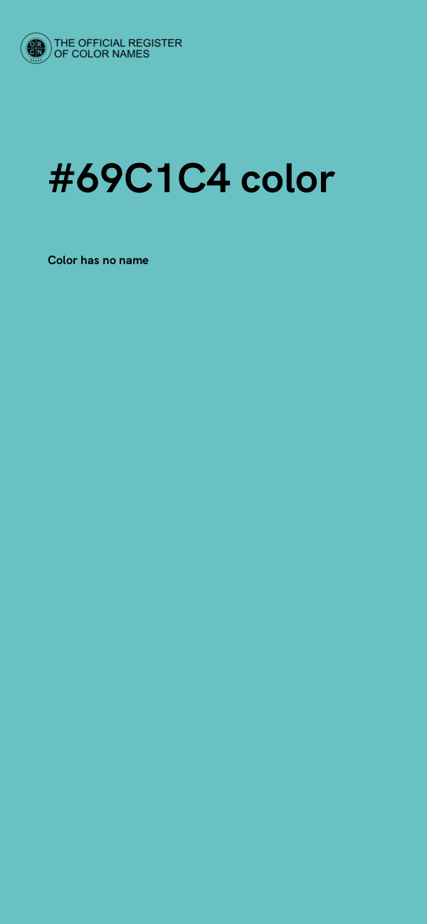 #69C1C4 color image