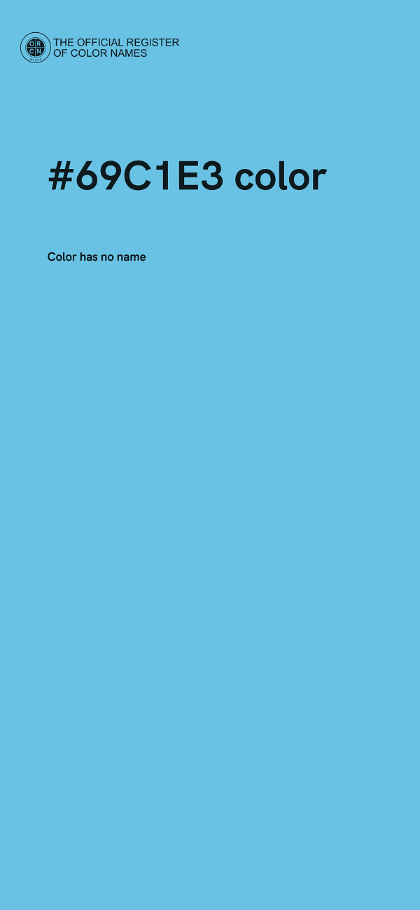 #69C1E3 color image