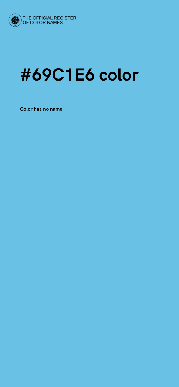 #69C1E6 color image