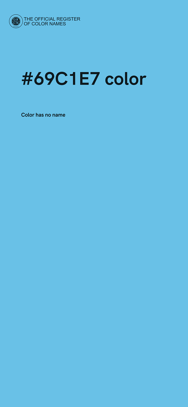 #69C1E7 color image