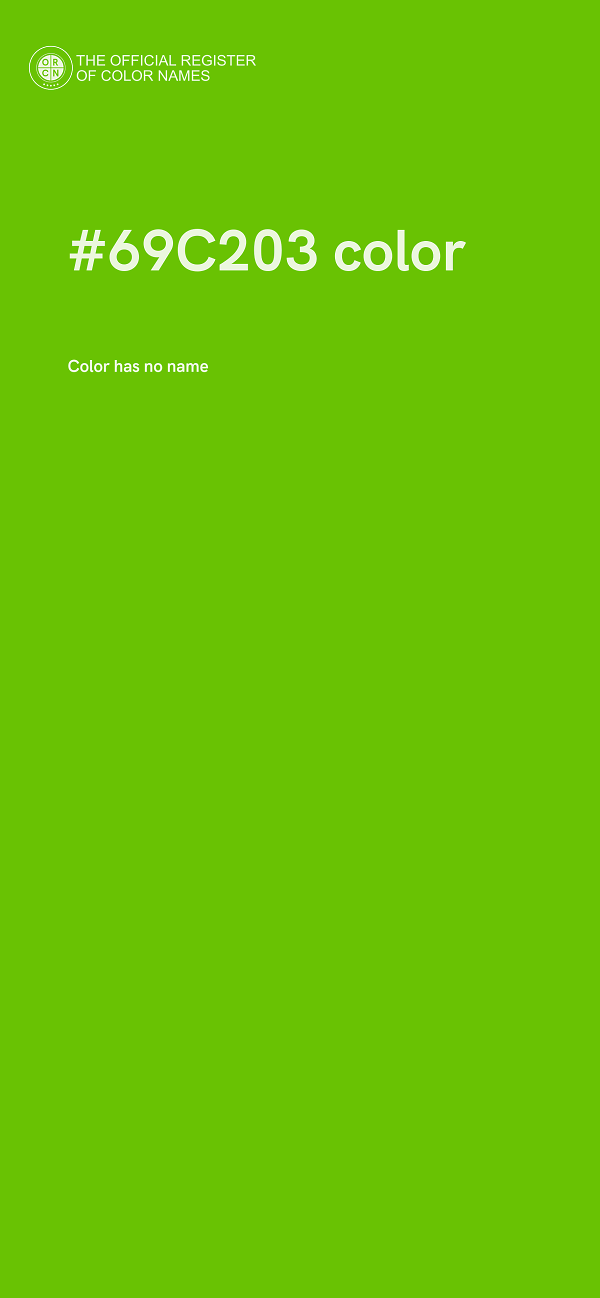 #69C203 color image