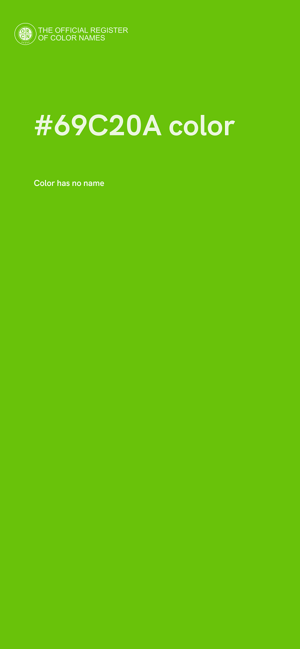 #69C20A color image