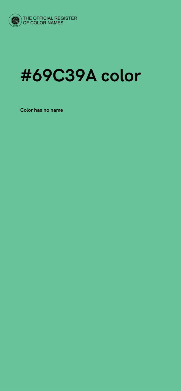 #69C39A color image