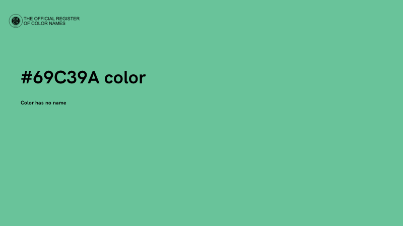 #69C39A color image
