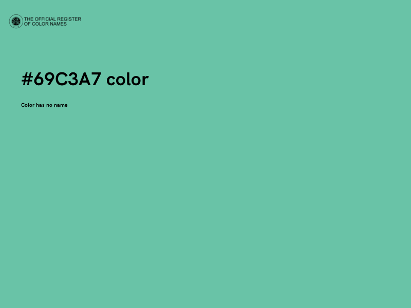 #69C3A7 color image