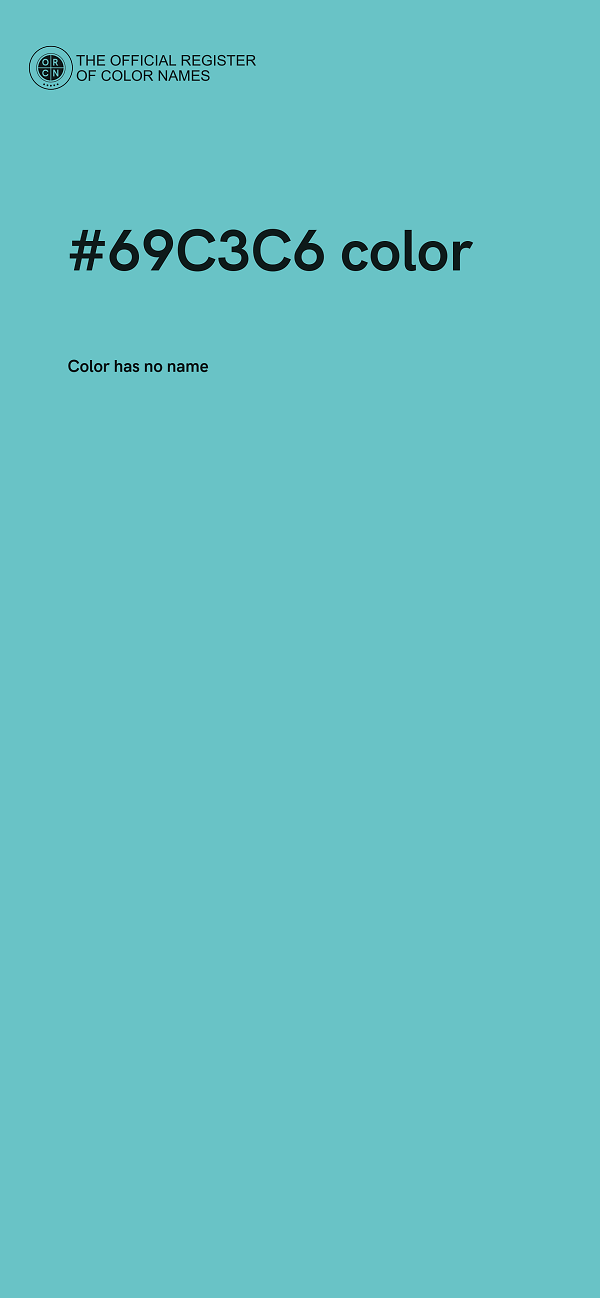 #69C3C6 color image