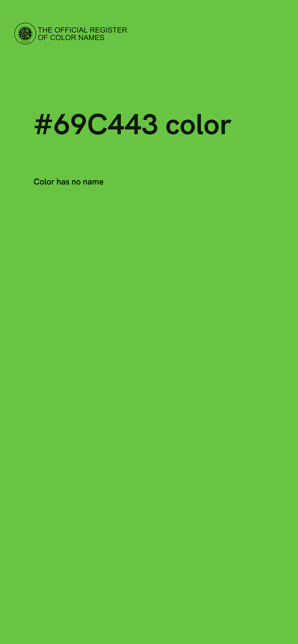 #69C443 color image
