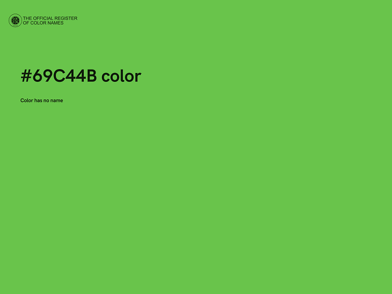 #69C44B color image