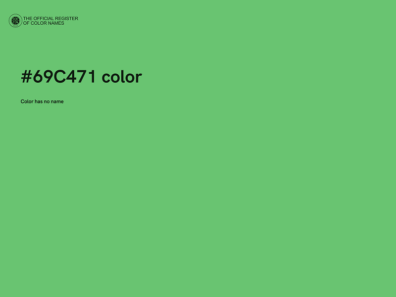 #69C471 color image