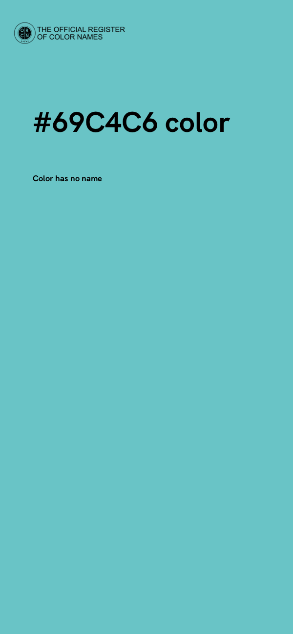 #69C4C6 color image