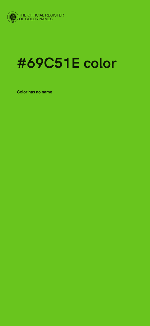 #69C51E color image