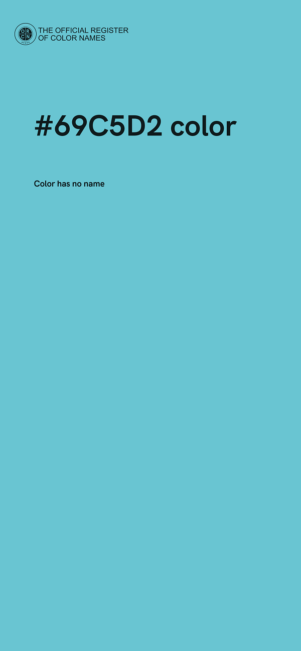 #69C5D2 color image